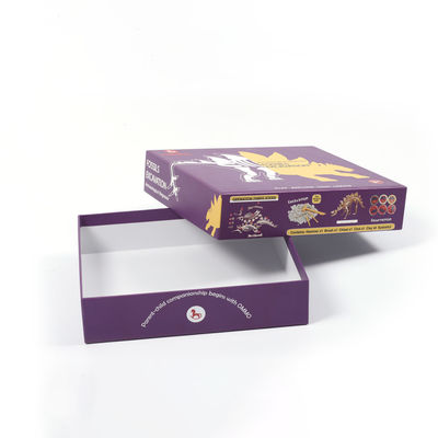 Ein guter Preis. Geprägtes Logo Leichtgewicht Schwarzes Papier Geschenkbox für Spielkarten Unregelmäßige Form Online