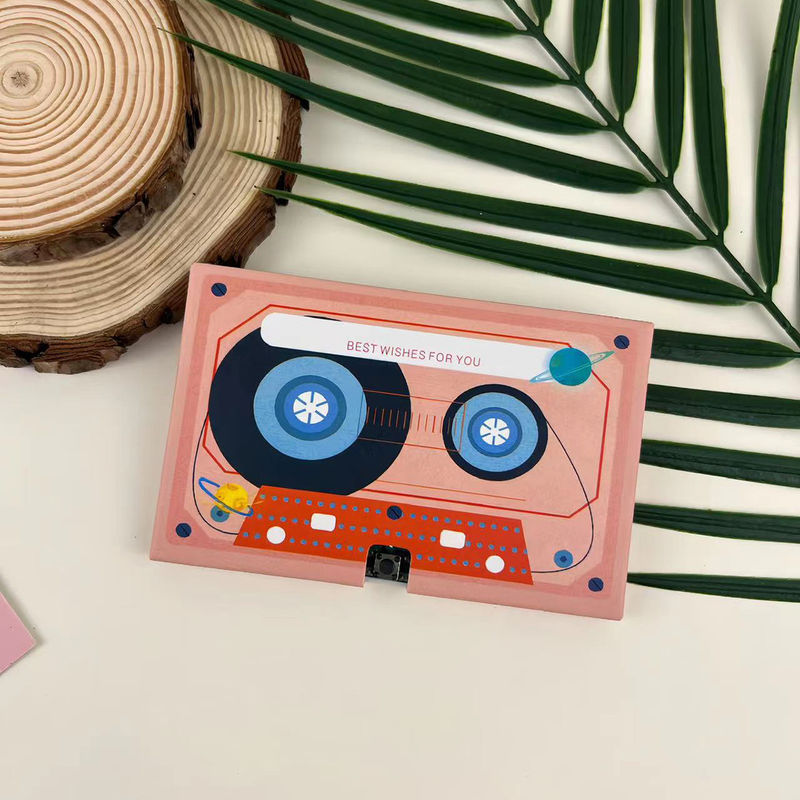 Digitales Drucken Kreative automatische Musik Abspielen von Grußkarten Verschiedene Themen Papierdruck
