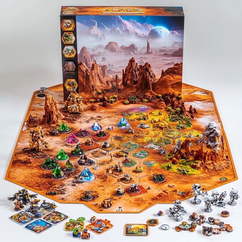 Custom Umweltschonende druckbare Brettspiele Standard- und Custom Artwork Format JPG mit 300 dpi