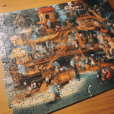 Ein guter Preis. Farbenfrohe Puzzleset Verbesserte Problemlösung Fähigkeiten Stücke Sicheres Bildungsspielzeug Online